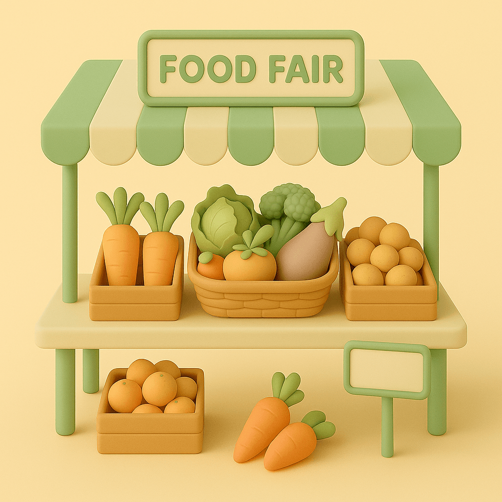 Selling at a local market